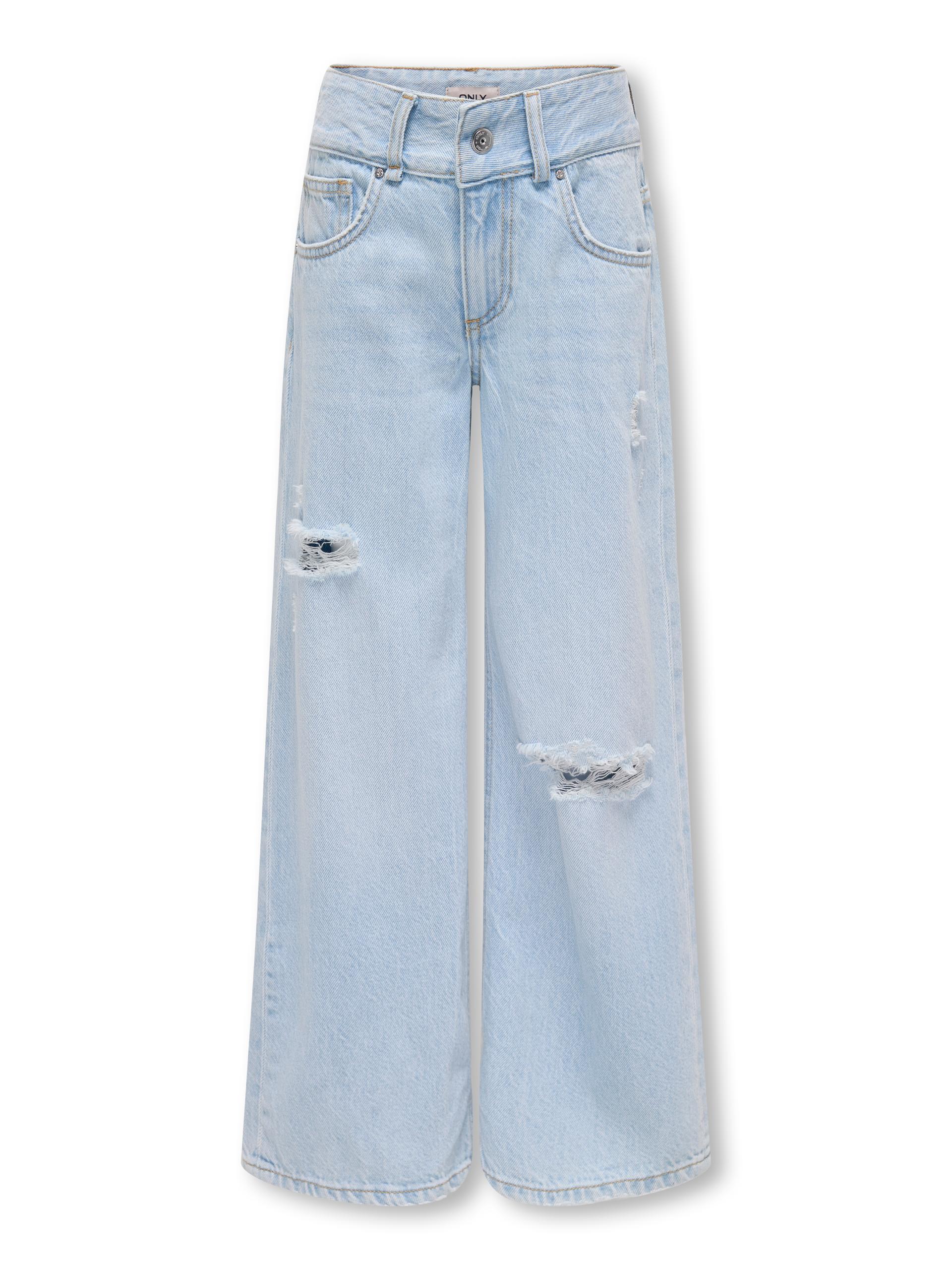 KOGMOTT WIDE LB DEST DNM AZG 140 Weiter Beinschnitt - Light Blue Denim
