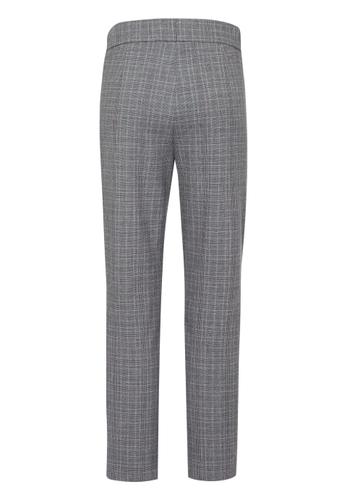 Hose CASUAL in modischem Glencheck 44 - Ecru/anthrazit