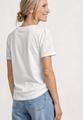 T-Shirt mit Rundhals und Spitzenärmeln 38 - Off White