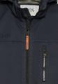 Softshell jacket with removable hood and reflective details