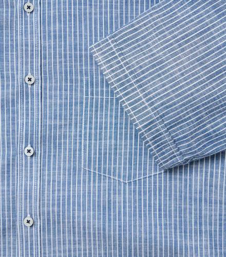 Freizeithemd Kurzarm XXL Casual Fit - Blau