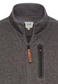 Fleecejacke mit Reißverschluss M Regular Fit - Rock Grey
