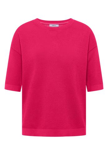 Kurzarm Pullover mit Struktur