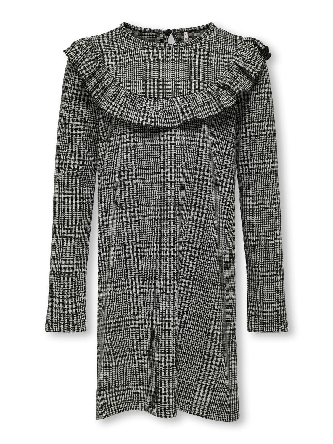 KOGALLEN CHECK DRESS JRS 158/164 Normal geschnitten - Black
