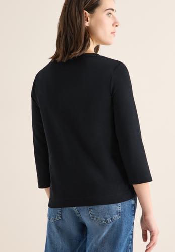 Shirt mit Wording L - Black