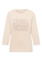 Shirt mit Schmucksteinen L - Pearl Beige
