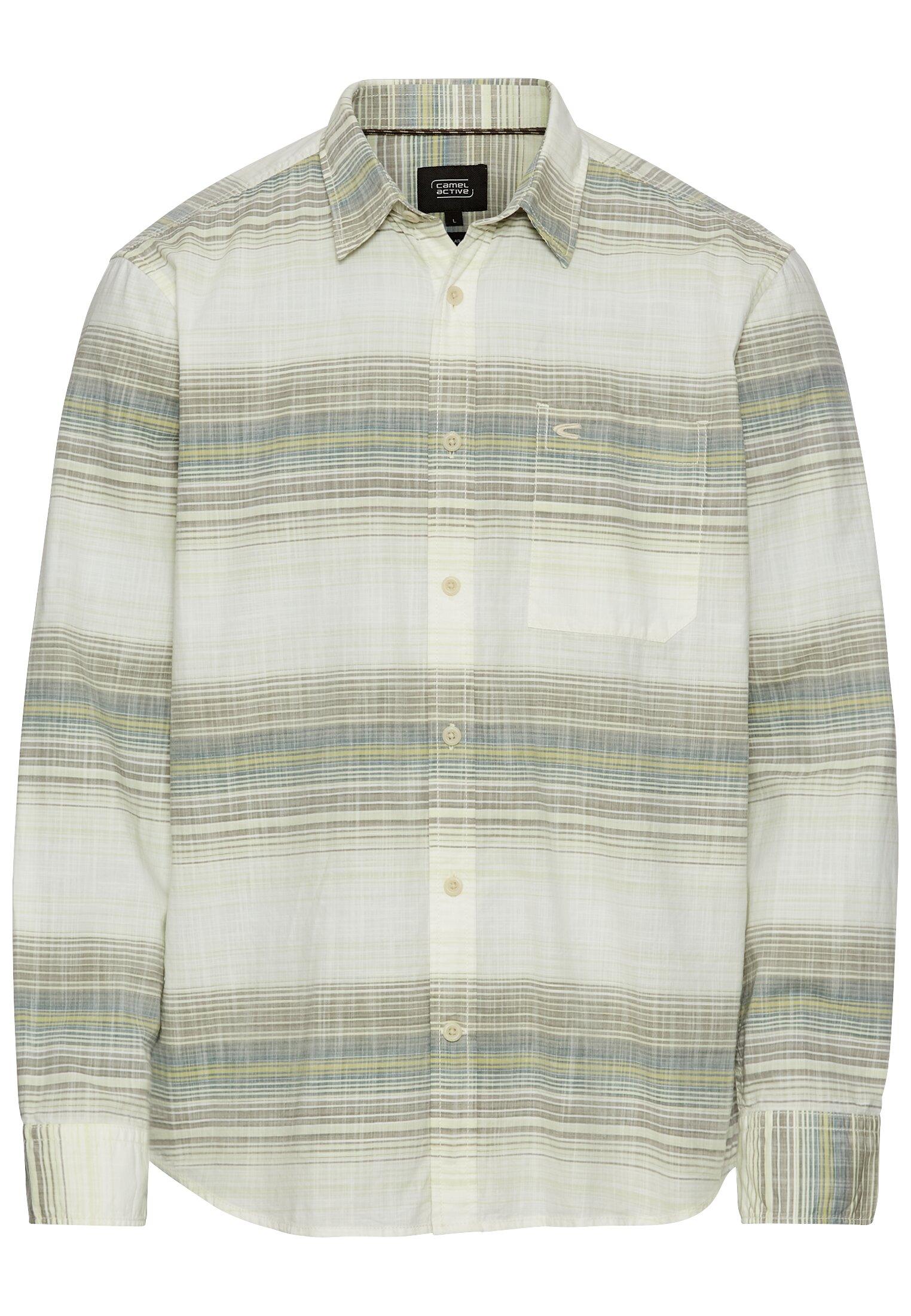 Gestreiftes Hemd aus reiner Baumwolle XL Regular Fit - Sea Pine