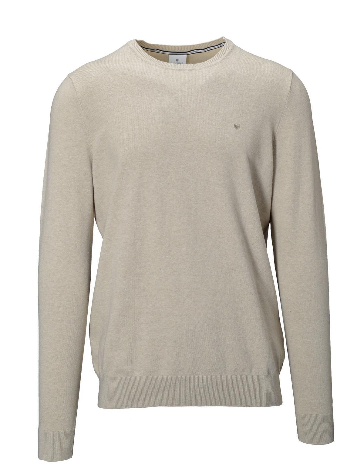 Rundhals Pullover XL - Dune Mel.