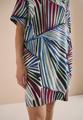 Knielanges Kleid mit grafischem Muster S - Palm Breeze Green