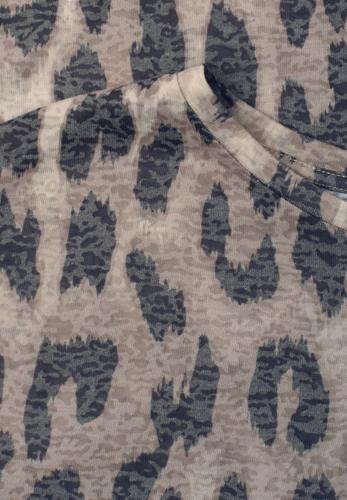 Shirt im Ausbrenner-Look mit Print