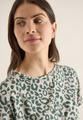 Shirt im Leinen-Look mit Leo-Print