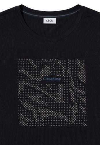 Shirt mit Schmucksteinen L - Urban Dark Blue