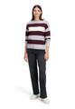 Strickpullover 42 Gerade - Grey/dark Red