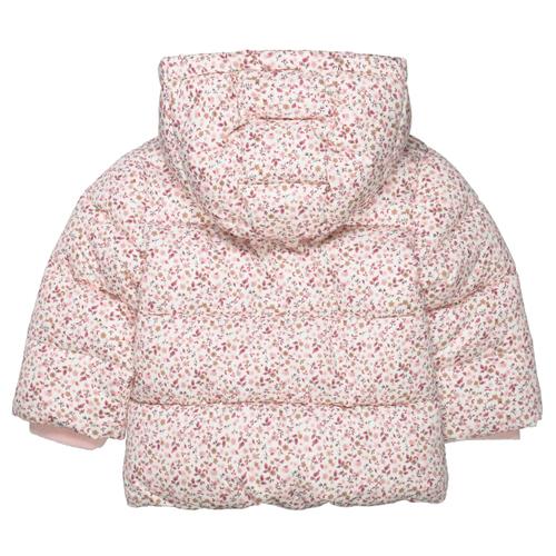 Steppjacke mit Kapuze 74 lässig geschnitten - Flower Aop