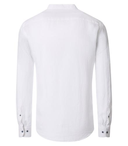 Leinenhemd XXL Casual Fit Short - Weiß