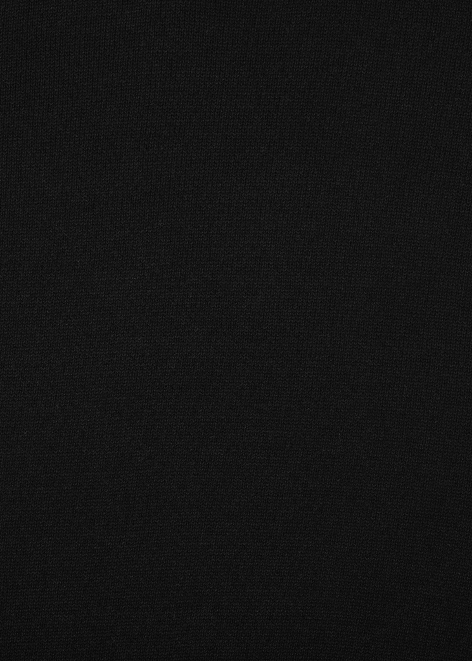 Stehbund-Pullover, 1/1 Arm,uni 42 - Schwarz