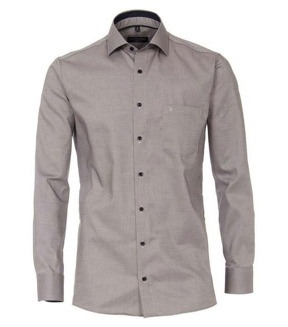 Dobby Hemd uni 39 Modern Fit - Blau