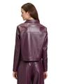 Lederjacke 36 Lässig - Dark Aubergine