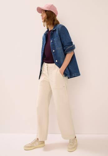 Wide Leg Cordhose 33/28 - Oat Milk Beige