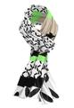 Schal NOS mit markantem Design - Paradise Green/schwarz/ecru