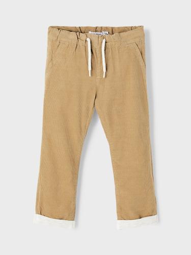 NMMBABU CORDTON PANT W/L NOOS 104 Baggy Fit - Kelp
