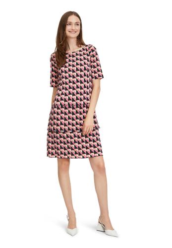 Stufenkleid 38 Gerade - Pink/dark Blue