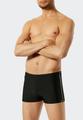 Badehose Komfort mit Bein 7 - Schwarz