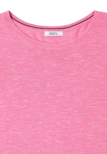 Strukturpullover L - Heather Dark Blossom Melange