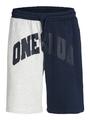 JPSTCOLE SWEAT SHORTS LOOSE JNR 152 Locker geschnitten - White Melange