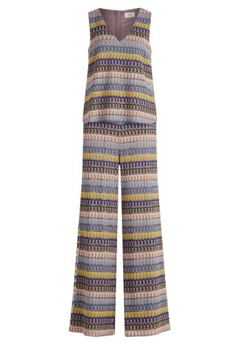 Jumpsuit 38 Leicht tailliert - Blue/yellow