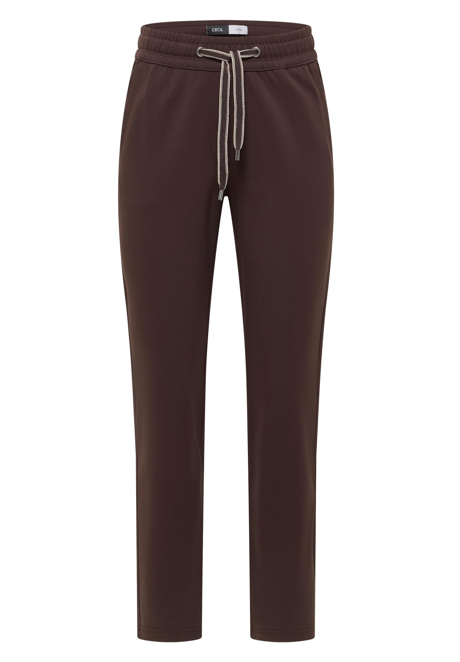 Hose in Unifarbe L/28 - Macchiato Brown