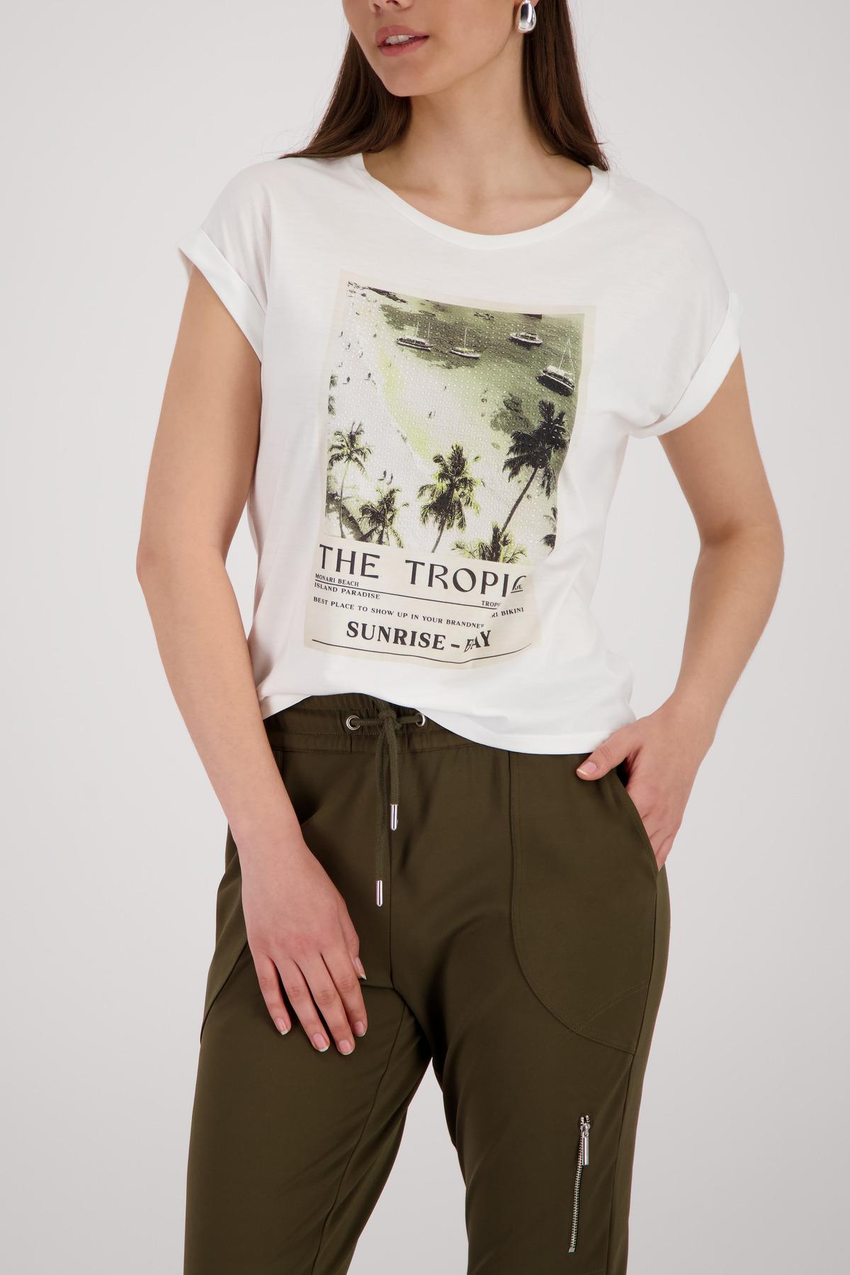 T-Shirt mit Print 46 - Cream