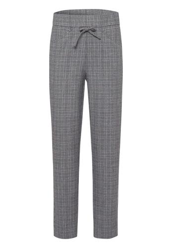 Hose CASUAL in modischem Glencheck 44 - Ecru/anthrazit