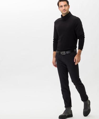 Style Cadiz 34/34 Five-Pocket-Hose, Herrenhose, Gesäßtaschen mit Stitching, Einschubtaschen vorn, Zusätzliche Coinpocket, Reißverschluss, Straight Fit, Gerader Beinverlauf, Normale Fußweite, Normale Leibhöhe - Dunkelgrau
