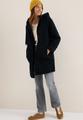Teddy Mantel mit Kapuze M - Dark Navy Blue