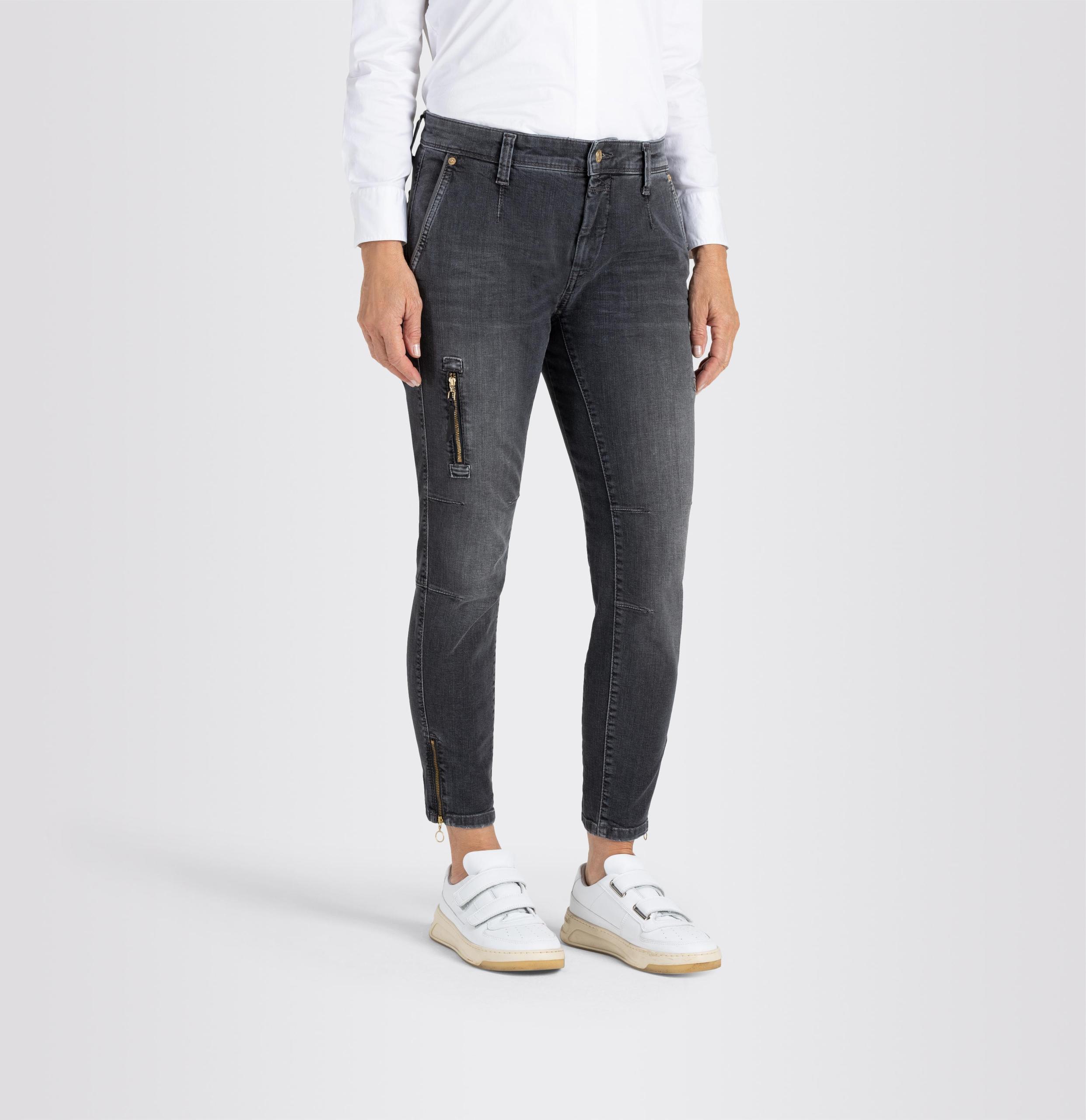 MAC JEANS - RICH cargo denim, Authentic cross denim 44/28 - Schwarz