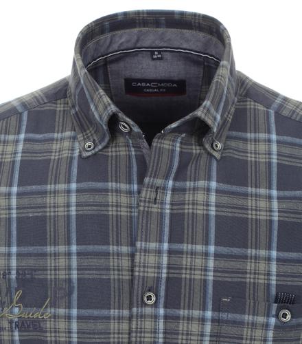 Freizeithemd L Casual Fit - Blau