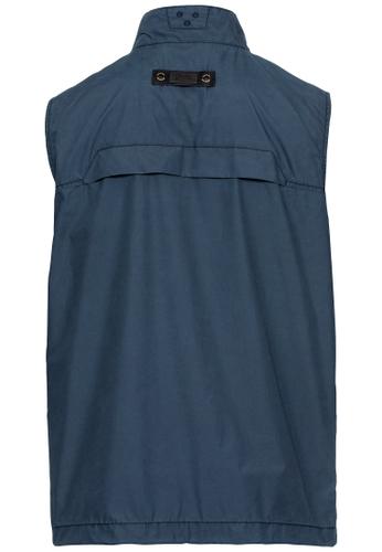 Multipocket Weste mit Stehkragen 54 Regular Fit - Night Blue