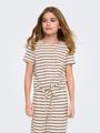 KOGJANA SS STRIPED KNOT TOP JRS 134/140 Normal geschnitten - Tofu