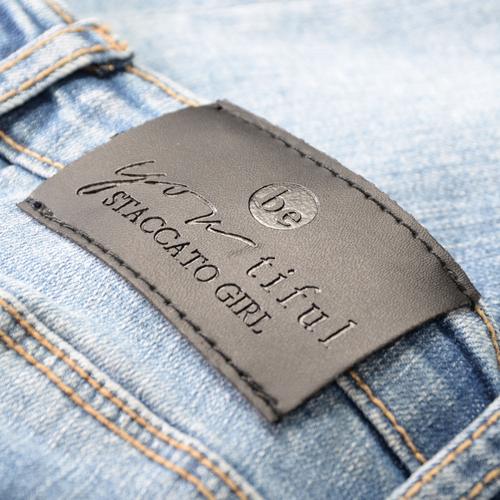 Mädchen Bell Bottom Jeans Slim Fit 92 slim fit - Mid Blue Denim