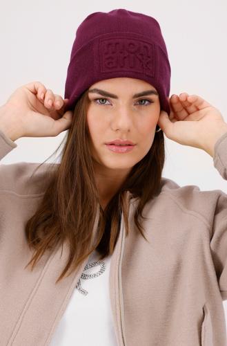 Strickmütze mit Logo OS - Bordeaux
