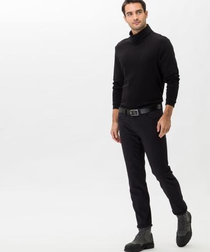 Style Cadiz 34/34 Five-Pocket-Hose, Herrenhose, Gesäßtaschen mit Stitching, Einschubtaschen vorn, Zusätzliche Coinpocket, Reißverschluss, Straight Fit, Gerader Beinverlauf, Normale Fußweite, Normale Leibhöhe - Dunkelgrau