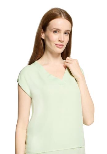 Blusenshirt S Gerade - Green Lily
