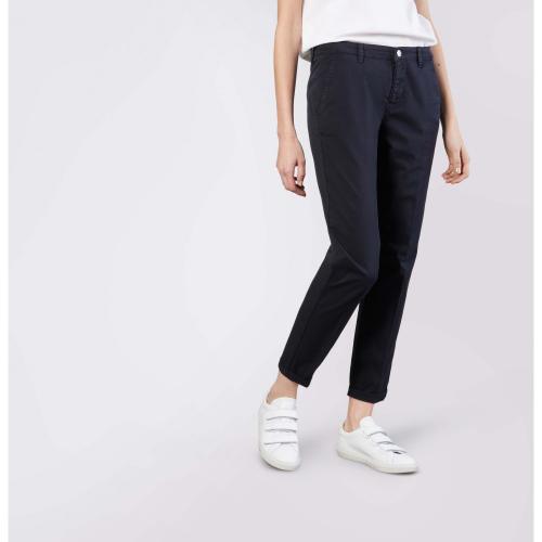 MAC JEANS - CHINO turn up, Authentic stretch gabardi 198r blau