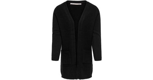 KOGLESLY L/S OPEN CARDIGAN KNT NOOS 134/140 Normal geschnitten - Black