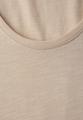 Basic T-Shirt mit gerundetem V-Neck