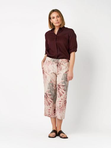 Pia Wide Leg 3/4 44 - Berry