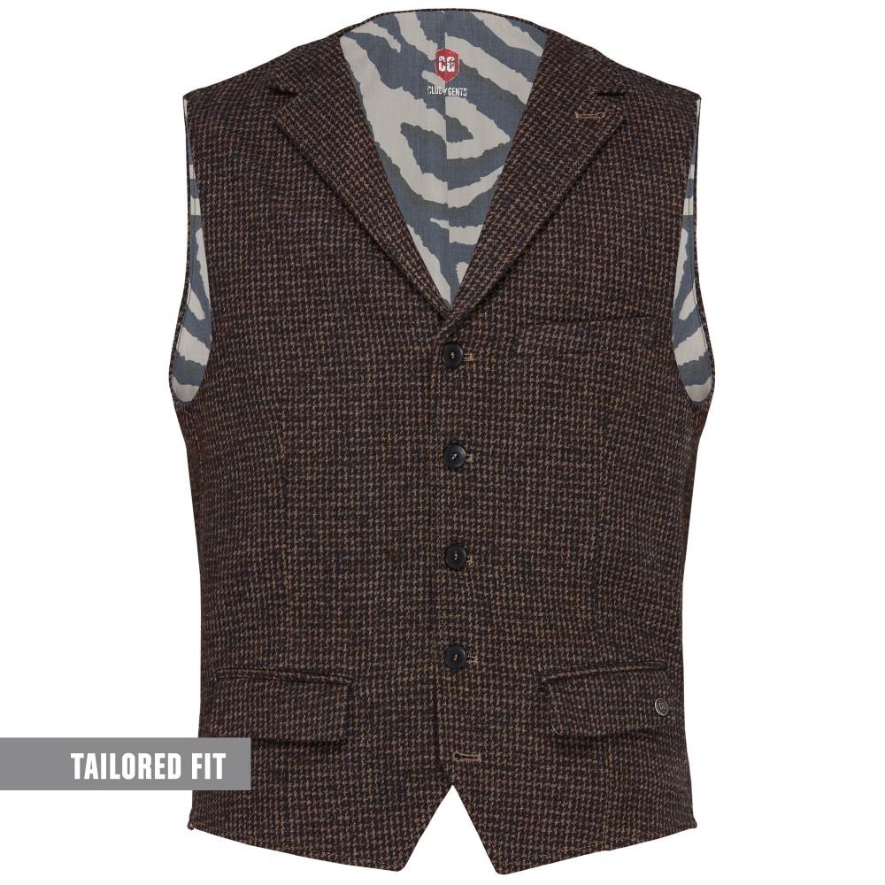 Weste/Waistcoat CG Mortimer 52 tailored fit - Braun Mittel
