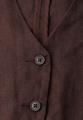 Weste mit V-Neck und Knöpfen aus Leinen 36 - Espresso Brown