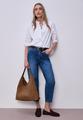 Shopper aus Velours mit Innentasche One size - Cinnamon Brown